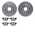 Dynamic Friction Co 7502-74330, Rotors-Drilled and Slotted-Silver with 5000 Advanced Brake Pads, Zinc Coated 7502-74330